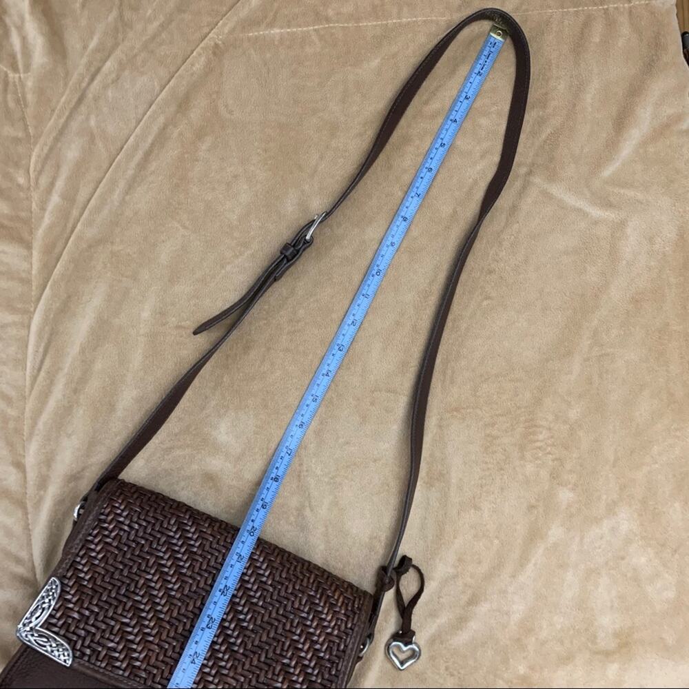 Brighton Vintage Woven Crossbody Flap Purse 9 x 7 - Picture 14 of 15